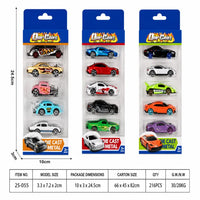 5-Pack Die-Cast Metal Toy Car Set