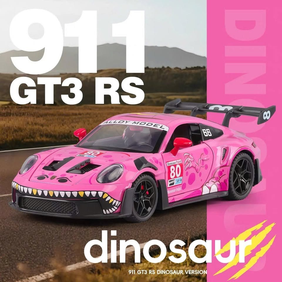 Porsche 911 GT3 RS Dinosaur "Roxy" Edition Alloy Model Car