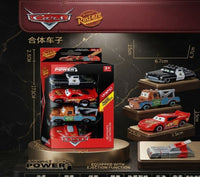 Disney Pixar Cars Catapult Ejection 4-Piece Die-Cast Mini Vehicle Set with Launcher Base