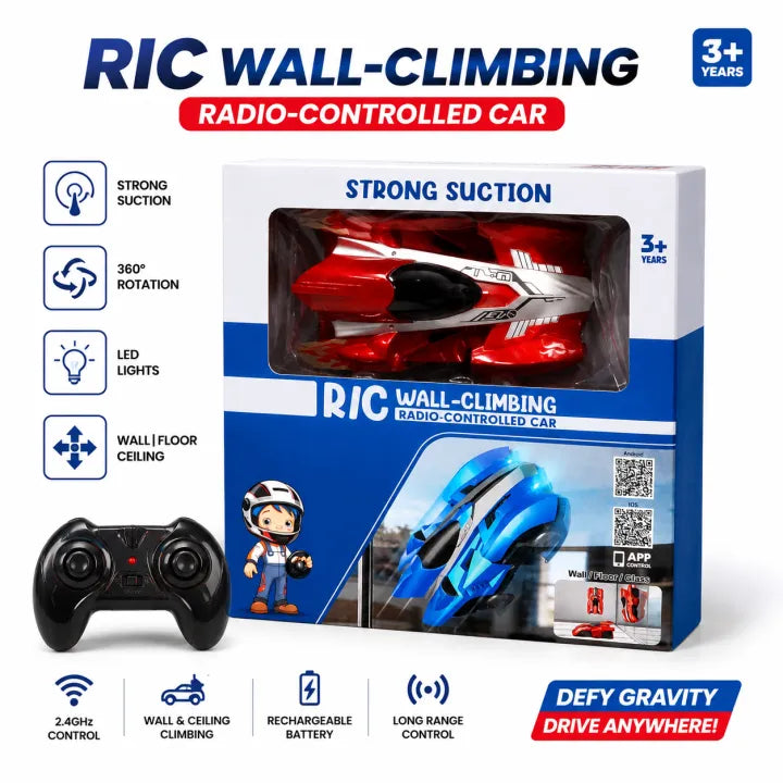 R/C Wall-Climbing Radio-Controlled Car