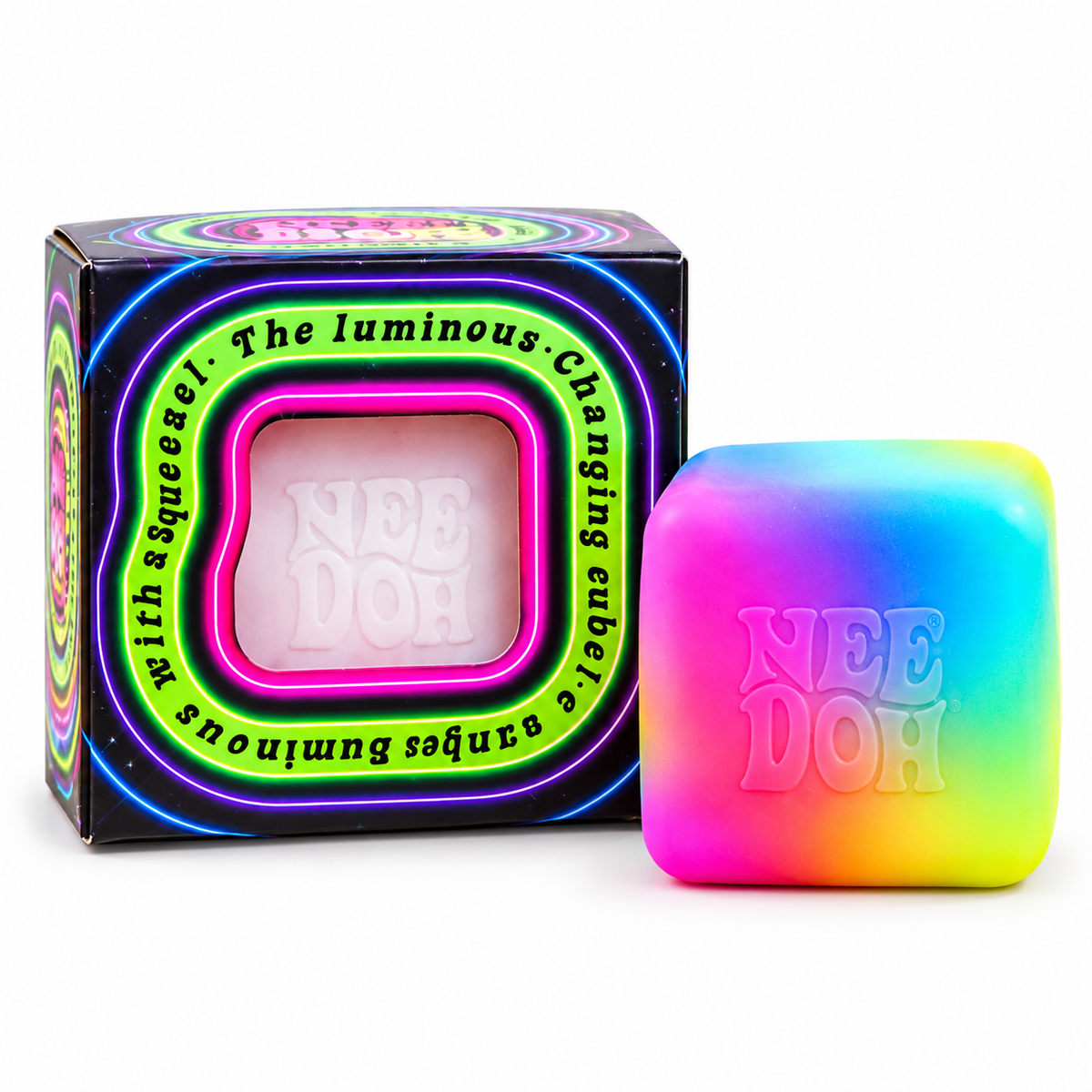Color Changing Groovy Cube Squishy Toy