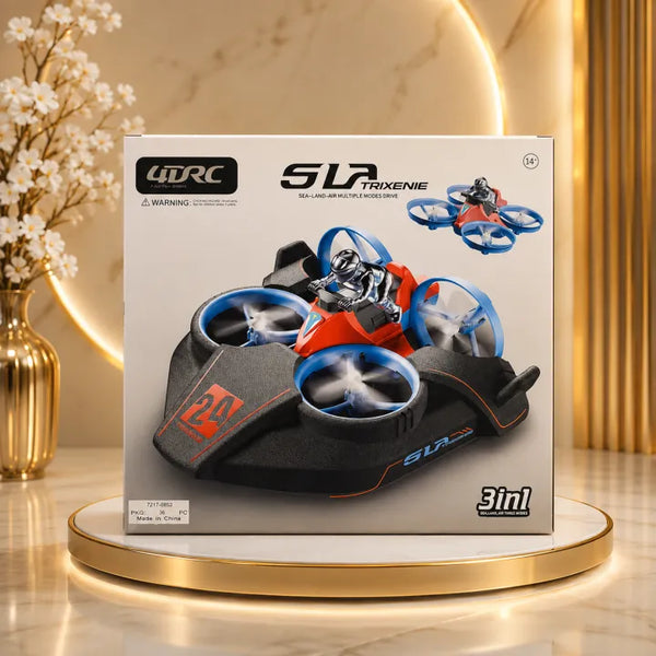 4DRC SLA Trixenie 3-in-1 Sea, Land & Air RC Hovercraft Drone