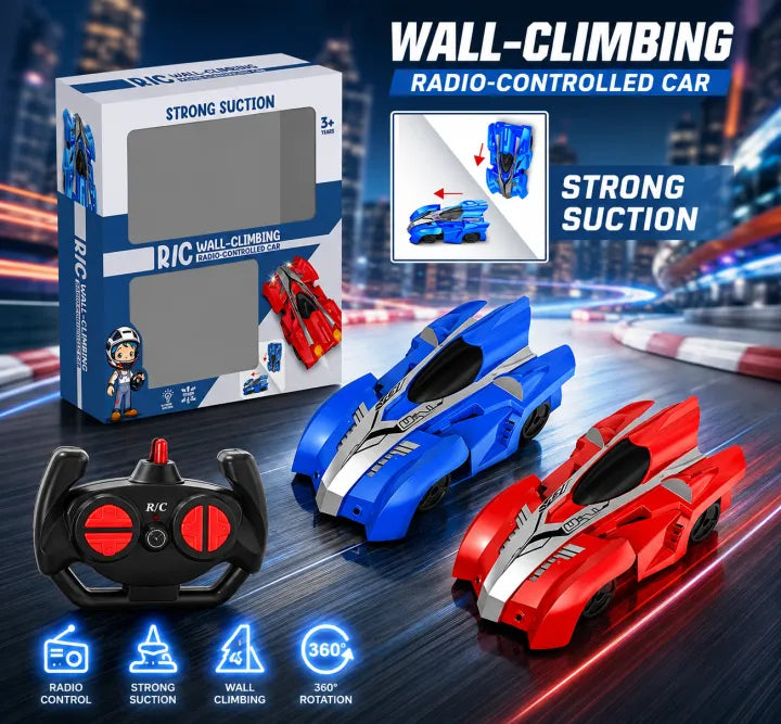 Anti-Gravity Wall Climbing RC Stunt Car with 360° Rotation