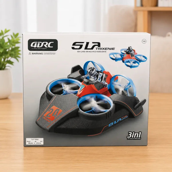 4DRC SLA Trixenie 3-in-1 Sea, Land & Air RC Hovercraft Drone