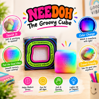 Color Changing Groovy Cube Squishy Toy