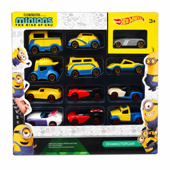 Hot Wheels Illumination’s Minions: The Rise of Gru 12-in-1 Character Car Set