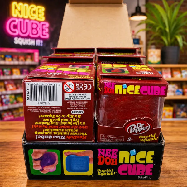 Schylling NeeDoh Nice Cube Dr Pepper Edition Squishy Stress Toy