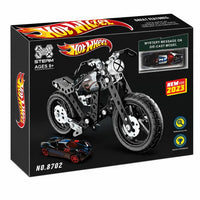 Hot Wheels Venom DIY Metal Assembly Motorcycle STEAM Building Kit (Item No. 8702) with Bonus Die-Cast Car