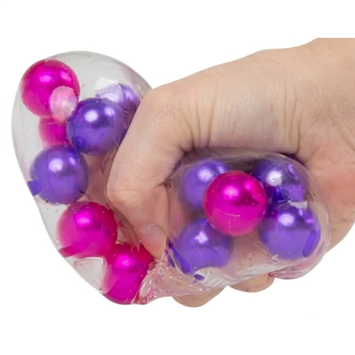 Metallic Bead Bubble Gel Cube Sensory Fidget Toy
