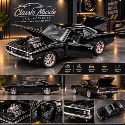 1:24 Scale 1970 Dodge Charger R/T Diecast Model Car