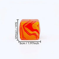 Squeez Ball Marble Swirl Gel Cube Stress Reliever Toy