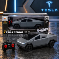 1:14 Scale Cybertruck Style Electric Remote Control Pickup Truck with Working Headlights