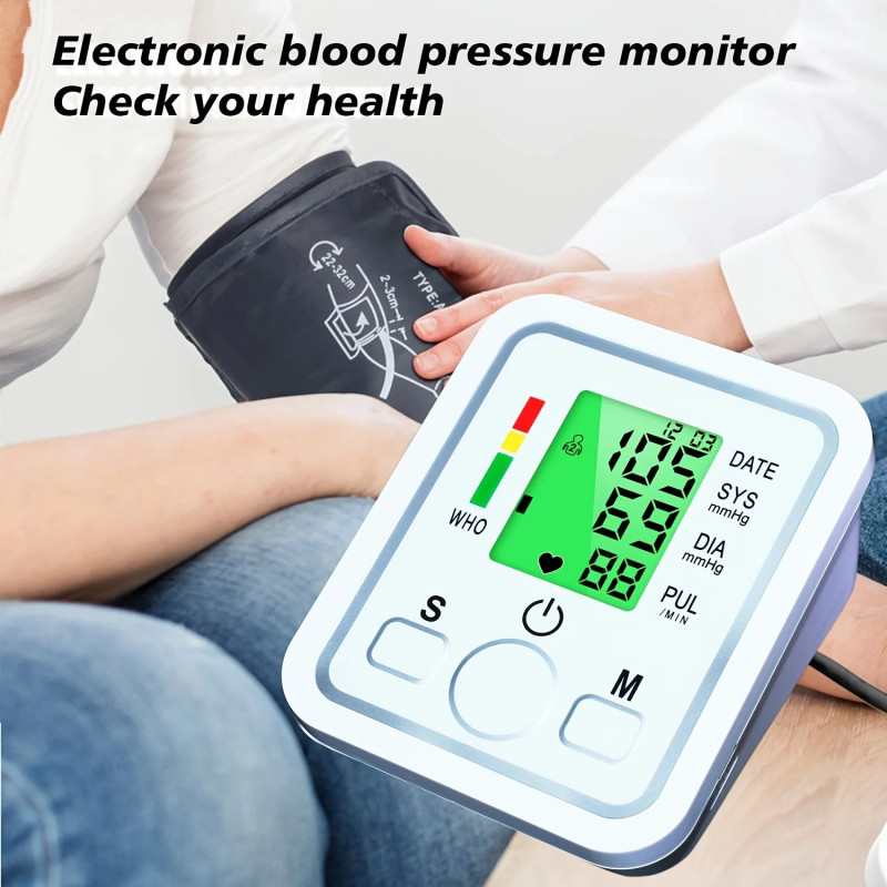 Blood Pressure Monitor | BP Apparatus With USB Power Supply | Automatic BP Machine for Upper Arm - BP Monitor without Audio Voice Support | Digital Blood Pressure Monitor or Measurable Tool - Image 3