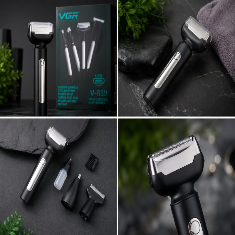 VGR V-630 Professional Hair Trimmer Premium design, sharp stainless steel blades, and USB Type-C fast charging - Image 2