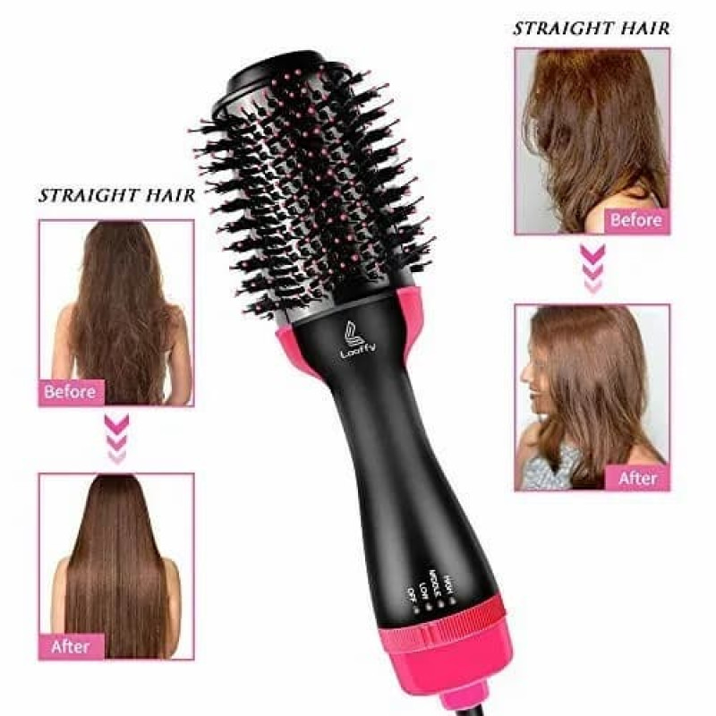 3-in-1 One Step Hot Air Straightener Brush for Hair Dryer and Styler - Image 2